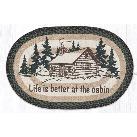 Palacedesigns 20 x 30 in. OP-597 Life Is Better At The Cabin Oval Patch PA3379708